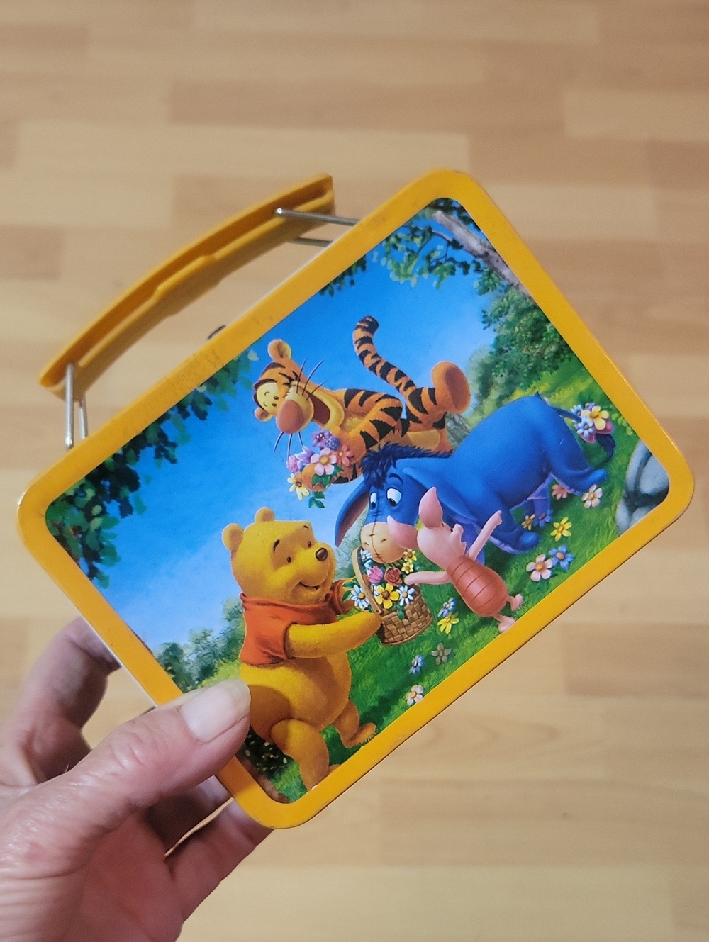 Disneys Winnie the Pooh Kids Tin Lunchbox with Characters